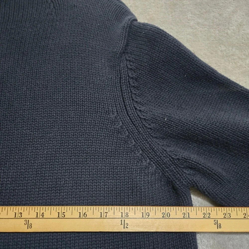 J.Crew‎ Roll Neck Sweater Mens XL Blue Cotton Preppy Heritage Nautical Old Money